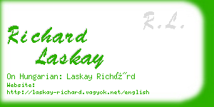 richard laskay business card